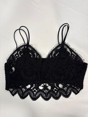 ANTHROPOLOGIE THE VIVIETTE LACE BRA TOP!